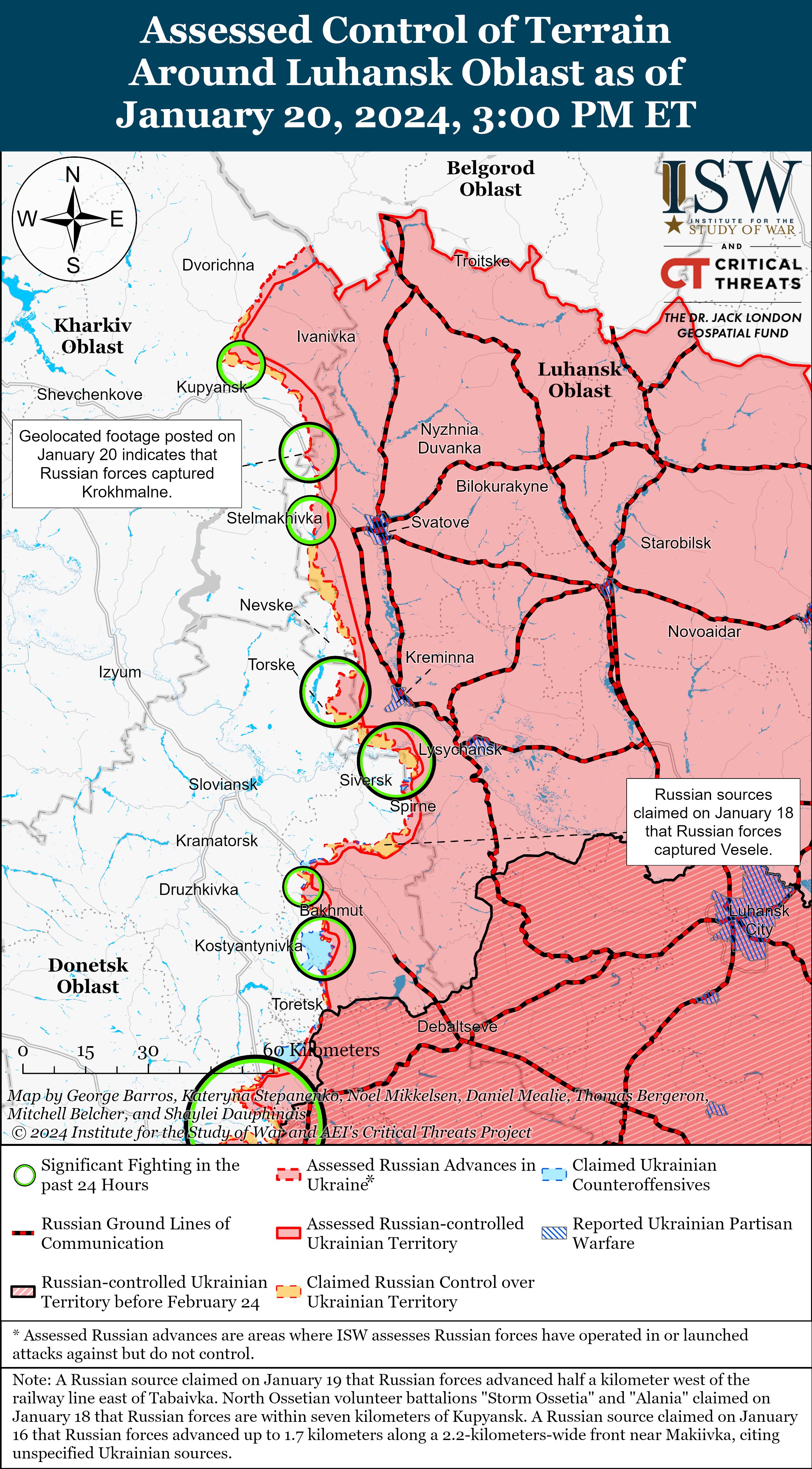 Російські війська просунулися на Харківщині та Донеччині– ISW